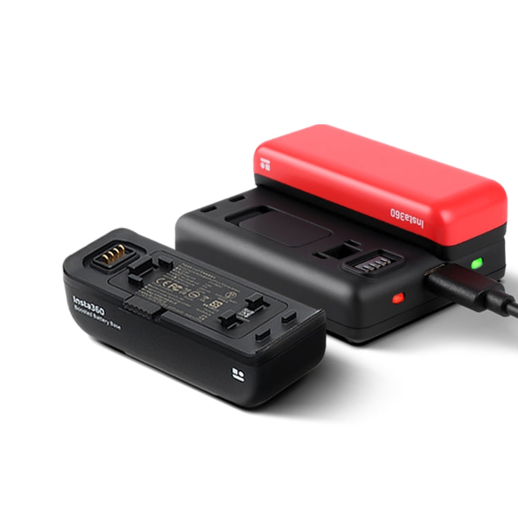 R-R-LF8-CINOR8CA para Insta360 ONE R 4K cámara panorámica Cargador de baterías carga rápida interfaz de carga doble Base de carga, Batteries Charger