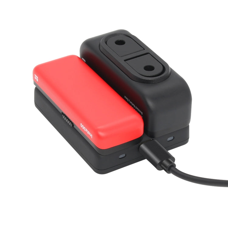 R-R-LF8-CINOR8CA para Insta360 ONE R 4K cámara panorámica Cargador de baterías carga rápida interfaz de carga doble Base de carga, Batteries Charger