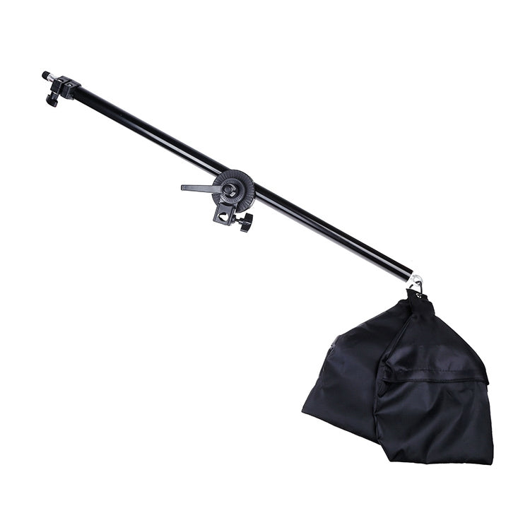 Softbox de luz individual de 50x70cm + soporte de montaje en trípode para iluminación de fotografía de 2m + soporte de barra transversal de brazo, juego de luces de Flash de estudio