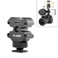 YELANGU YLG0601A A68 Adaptador de montaje en zapata fría de 3 cabezales Soporte de metal para luz de flash para micrófono, YELANGU A68 3-Head Cold Shoe