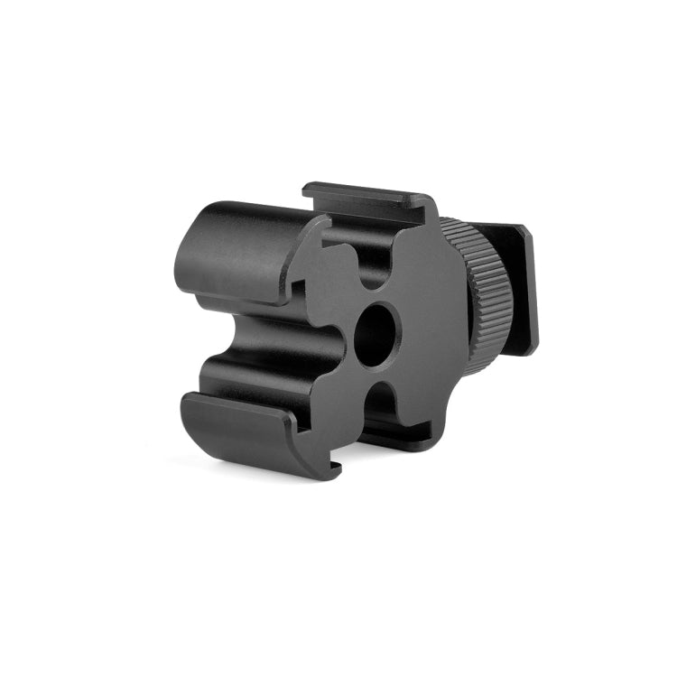 YELANGU YLG0601A A68 Adaptador de montaje en zapata fría de 3 cabezales Soporte de metal para luz de flash para micrófono, YELANGU A68 3-Head Cold Shoe