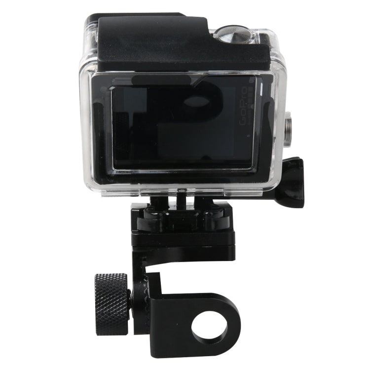 Espejo retrovisor de motocicleta CNC Soporte de soporte fijo de aleación de aluminio para GoPro HERO11 Black/HERO10 Black/HERO9 Black /HERO8 Black /7/6/5/5 Session /4/3+ /3/2/1, DJI Osmo Action, Xiaomi Xiaoyi, Cámara SJCAM
