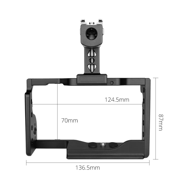 YELANGU C17 YLG0913A Estabilizador de jaula para cámara de vídeo con mango para Sony A6600, YLG0913A