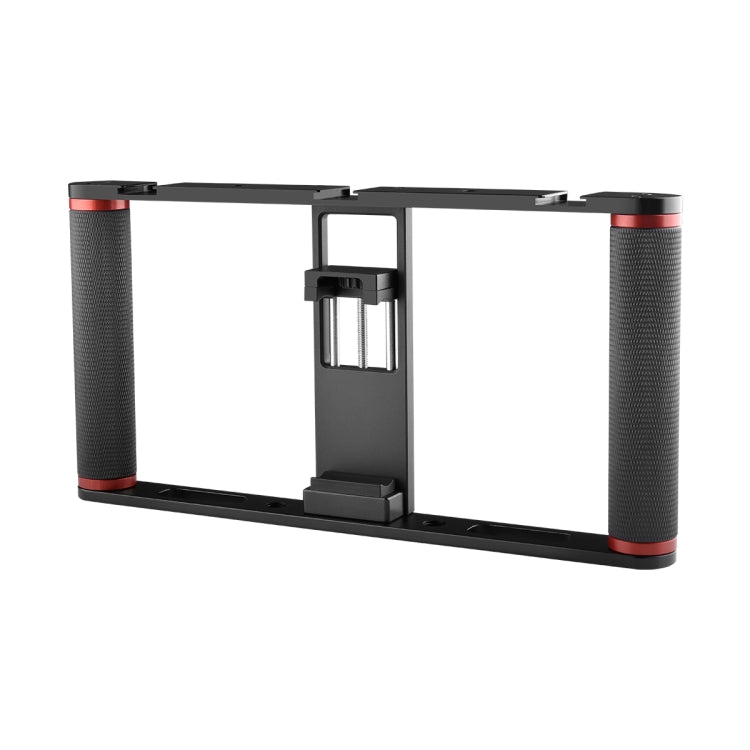 YELANGU PC05 YLG0909B Vlogging Transmisión en vivo Smartphone Jaula metálica Video Rig Filmación Grabación Mango Estabilizador Soporte para iPhone, Galaxy, Huawei, Xiaomi, HTC, LG, Google y otros teléfonos inteligentes, YLG0909B