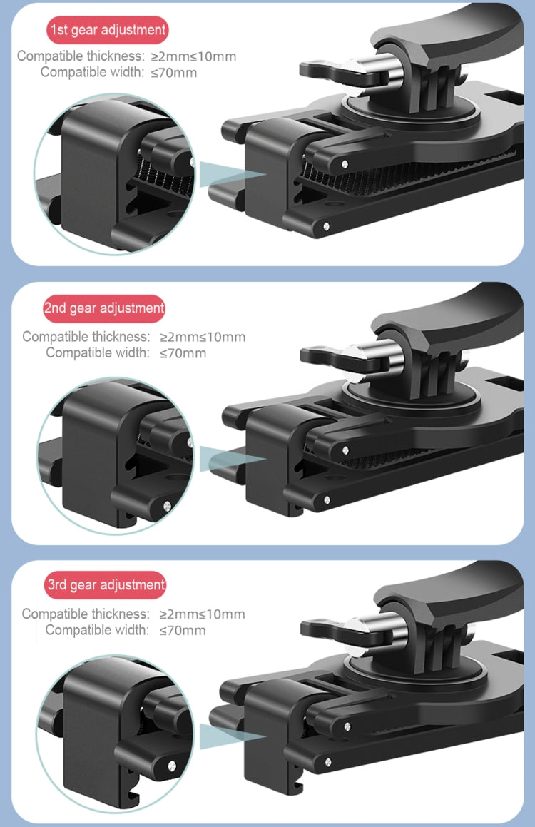 RUIGPRO Soporte giratorio de 360 grados con correa de liberación rápida para mochila de hombro para GoPro Hero11 Black / HERO10 Black /9 Black /8 Black /7/6/5/5 Session /4 Session /4/3+ /3/2/1, DJI OsmoCámaras de acción y otras cámaras de acción