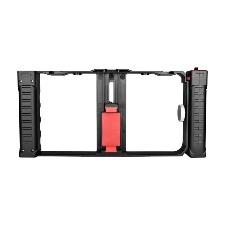 YELANGU PC02A Vlogging Live Broadcast Plastic Cage Video Rig Soporte estabilizador para producción cinematográfica para iPhone, Galaxy, Huawei, Xiaomi, HTC, LG, Google y otros teléfonos inteligentes, PC02A