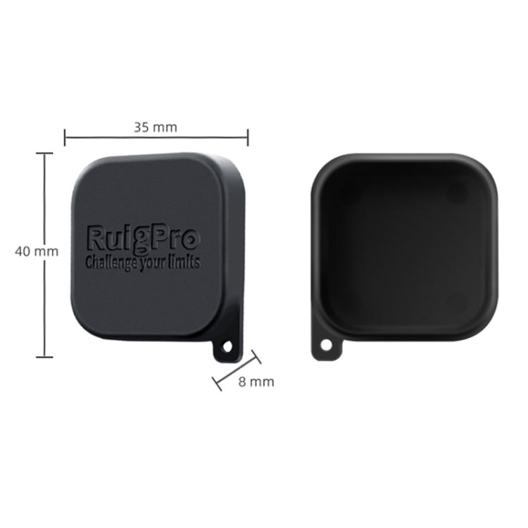 RUIGPRO para GoPro HERO10 Black / HERO9 Black Tapa protectora de lente de cámara resistente a arañazos de goma suave, For GoPro HERO9 Black