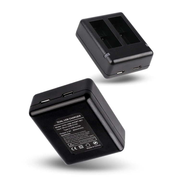 Cargador de Baterías Dual USB con Cable y Luz Indicadora para GoPro HERO9 Black / HERO10 Black, For GoPro HERO9 Black