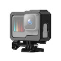 Para GoPro HERO10 Black / HERO9 Black ABS Funda protectora de montaje en marco de borde de plástico con hebilla Montaje básico y tornillo, ABS Plastic Border Frame