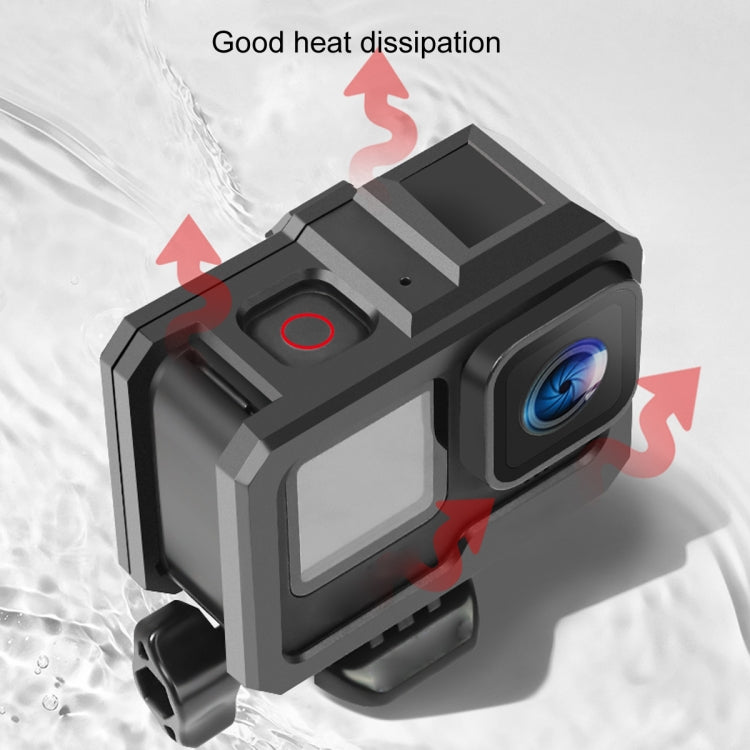 Para GoPro HERO10 Black / HERO9 Black ABS Funda protectora de montaje en marco de borde de plástico con hebilla Montaje básico y tornillo, ABS Plastic Border Frame