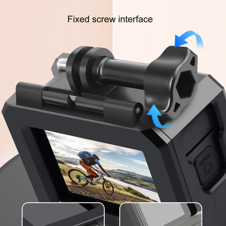 Para GoPro HERO10 Black / HERO9 Black ABS Funda protectora de montaje en marco de borde de plástico con hebilla Montaje básico y tornillo, ABS Plastic Border Frame