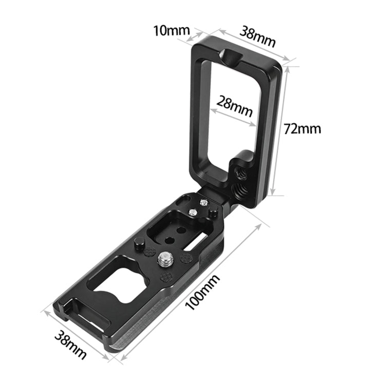 Soporte de placa L de liberación rápida de disparo Vertical de 1/4 pulgadas para Nikon Z6/Z7, For Nikon Z6 / Z7