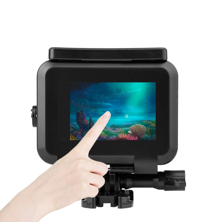 Funda protectora resistente al agua hasta 50 m con hebilla, montaje básico y tornillo para GoPro HERO10 Black / HERO9 Black, 50m Waterproof Case