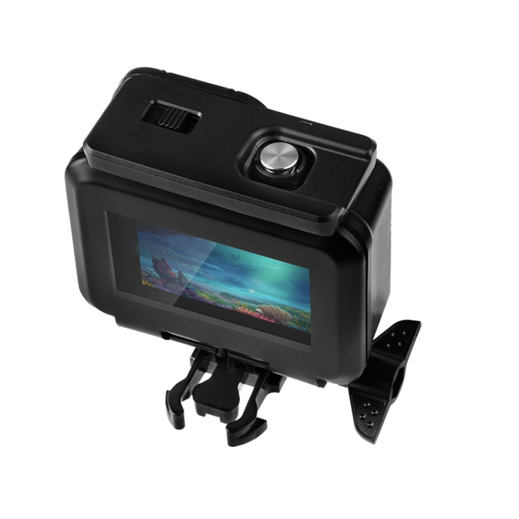 Funda protectora resistente al agua hasta 50 m con hebilla, montaje básico y tornillo para GoPro HERO10 Black / HERO9 Black, 50m Waterproof Case