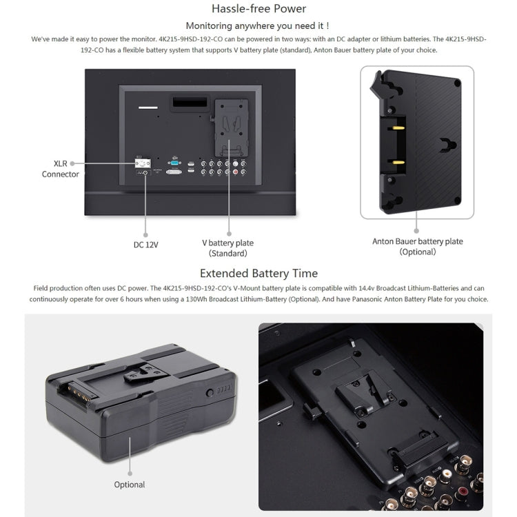 SEETEC 4K215-9HSD-CO 1920x1080 21,5 pulgadas SDI / HDMI Full HD Director Box Cámara Monitor de campo, 4K215-9HSD-CO