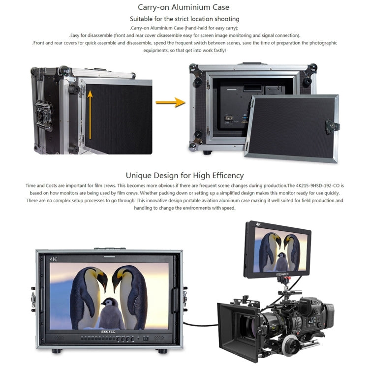 SEETEC 4K215-9HSD-CO 1920x1080 21,5 pulgadas SDI / HDMI Full HD Director Box Cámara Monitor de campo, 4K215-9HSD-CO