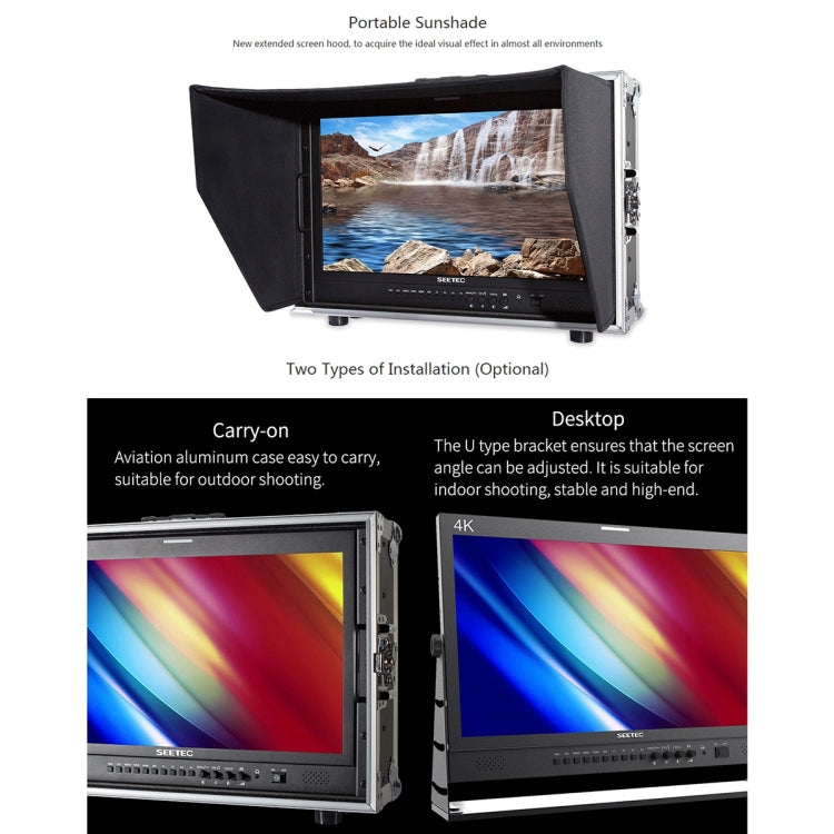 SEETEC 4K215-9HSD-CO 1920x1080 21,5 pulgadas SDI / HDMI Full HD Director Box Cámara Monitor de campo, 4K215-9HSD-CO