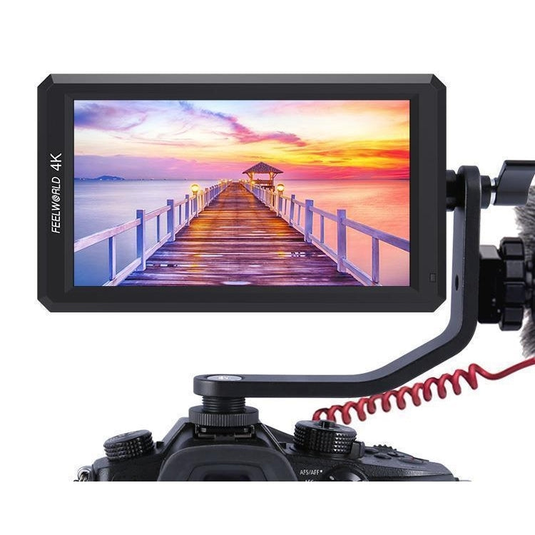 FEELWORLD F6 1920x1080 Pantalla IPS de 5,5 pulgadas Monitor de campo de cámara HDMI 4K, F6