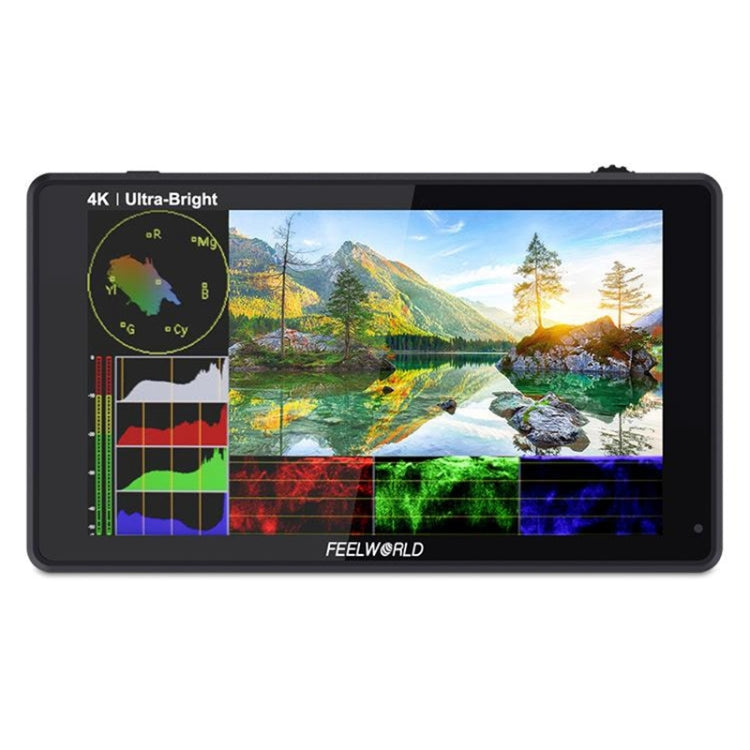 FEELWORLD LUT6 1920x1080 2600 nits Pantalla IPS de 6 pulgadas HDMI 4K Control táctil Cámara Monitor de campo, LUT6