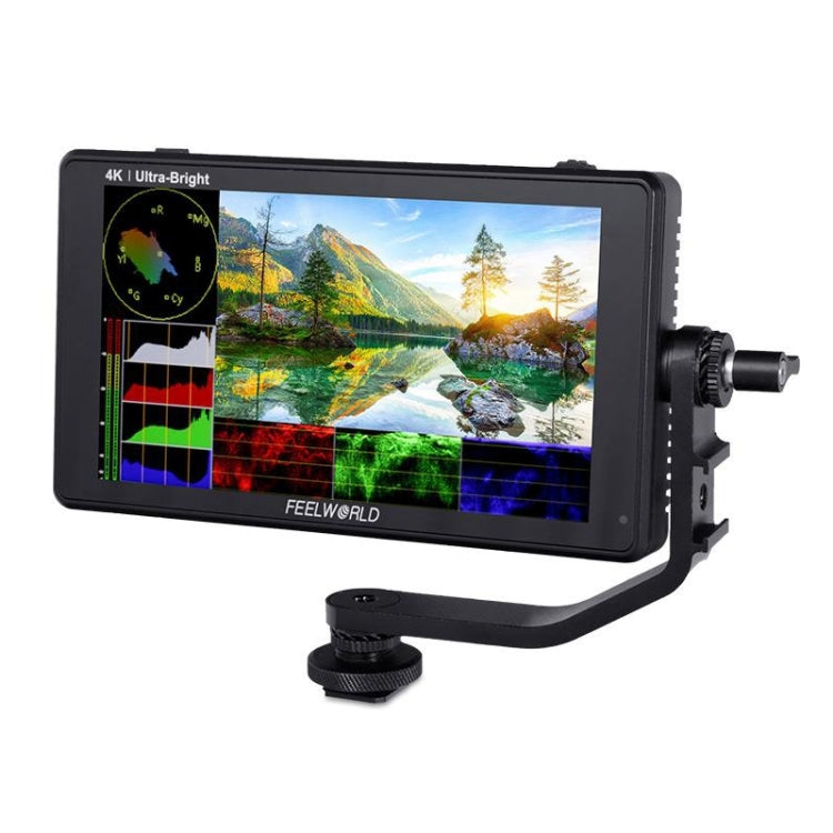 FEELWORLD LUT6 1920x1080 2600 nits Pantalla IPS de 6 pulgadas HDMI 4K Control táctil Cámara Monitor de campo, LUT6