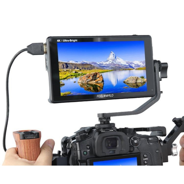 FEELWORLD LUT6 1920x1080 2600 nits Pantalla IPS de 6 pulgadas HDMI 4K Control táctil Cámara Monitor de campo, LUT6