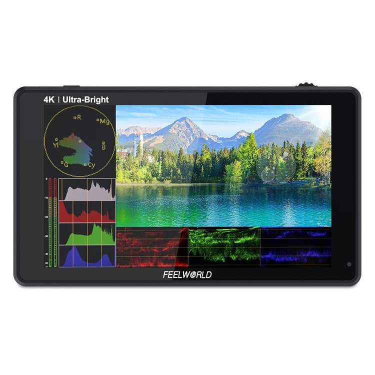FEELWORLD LUT6S 1920x1080 2600 nits Pantalla IPS de 6 pulgadas HDMI 4K Pantalla táctil SDI HDI Cámara Monitor de campo, LUT6S
