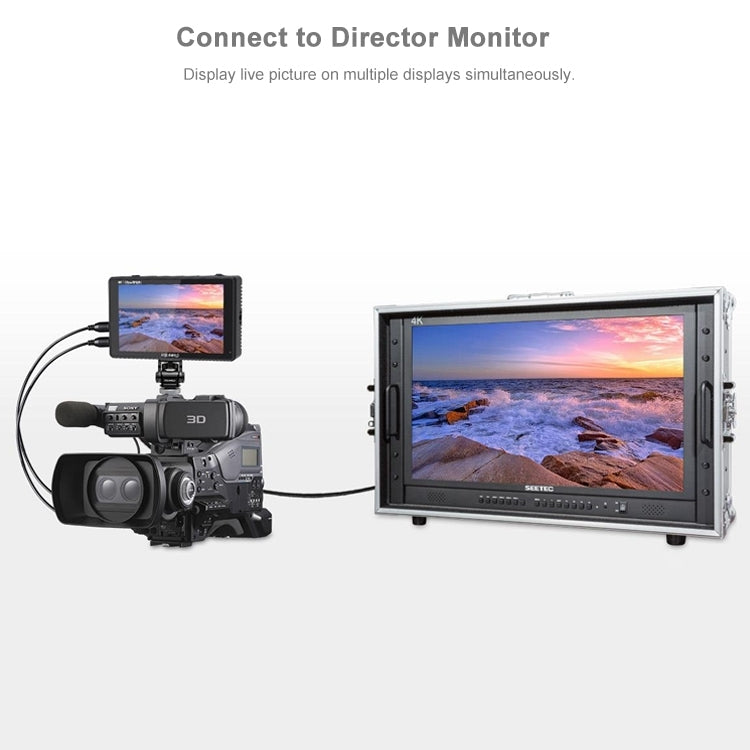 FEELWORLD LUT6S 1920x1080 2600 nits Pantalla IPS de 6 pulgadas HDMI 4K Pantalla táctil SDI HDI Cámara Monitor de campo, LUT6S