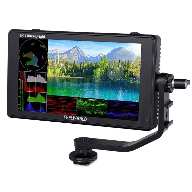 FEELWORLD LUT6S 1920x1080 2600 nits Pantalla IPS de 6 pulgadas HDMI 4K Pantalla táctil SDI HDI Cámara Monitor de campo, LUT6S