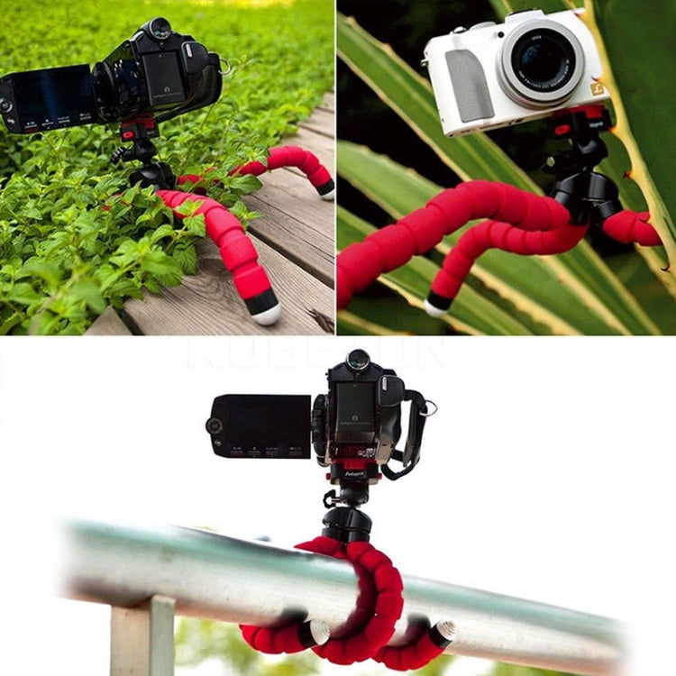 Soporte para trípode de espuma flexible Mini Octopus con abrazadera para teléfono y control remoto
