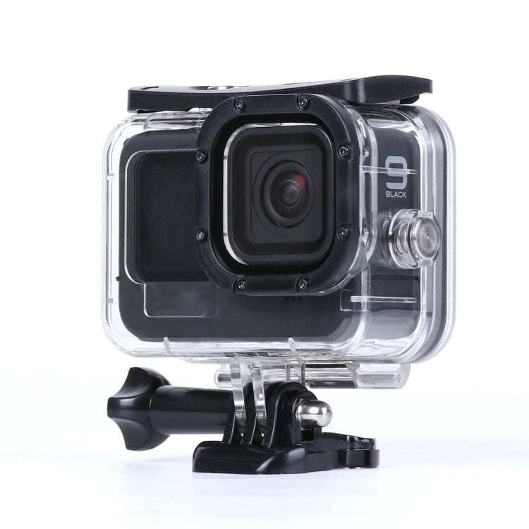 Funda protectora impermeable de 45 m con hebilla, montaje básico y tornillo para GoPro HERO10 Black / HERO9 Black, For GoPro HERO9 Black