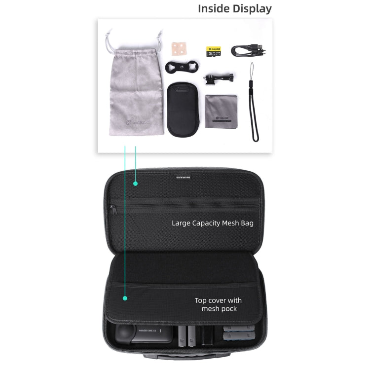 Sunnylife IST-B193 Bolsa de almacenamiento Estuche Bolso para Insta360 ONE X2 / X, For Insta360 ONE X2 / X