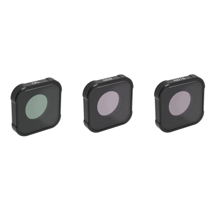 Filtro de lente JSR KB Series CPL+ND8+ND16 para GoPro HERO10 Negro / HERO9 Negro, 3-in-1