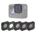 Filtro de lente JSR KB Series MCUV+CPL+ND8+ND16+ND32 para GoPro HERO10 Negro / HERO9 Negro, 5-in-1