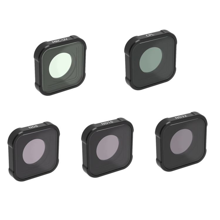 Filtro de lente JSR KB Series MCUV+CPL+ND8+ND16+ND32 para GoPro HERO10 Negro / HERO9 Negro, 5-in-1