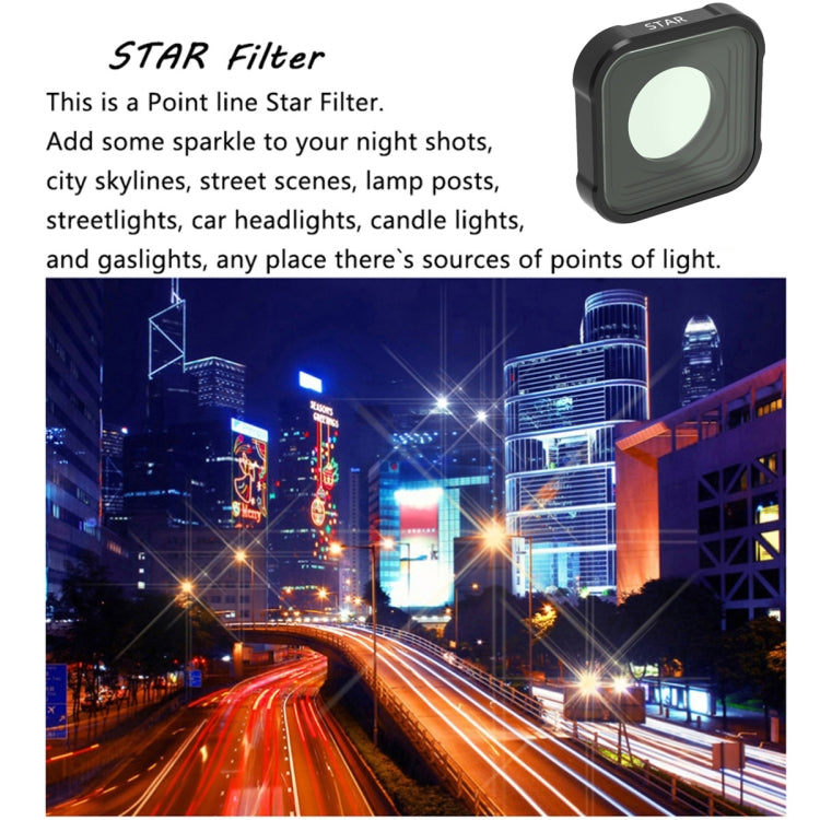 JSR KB Series STAR+CPL+NIGHT+ND8+ND16+ND32 Filtro de lente para GoPro HERO10 Negro / HERO9 Negro, 6-in-1