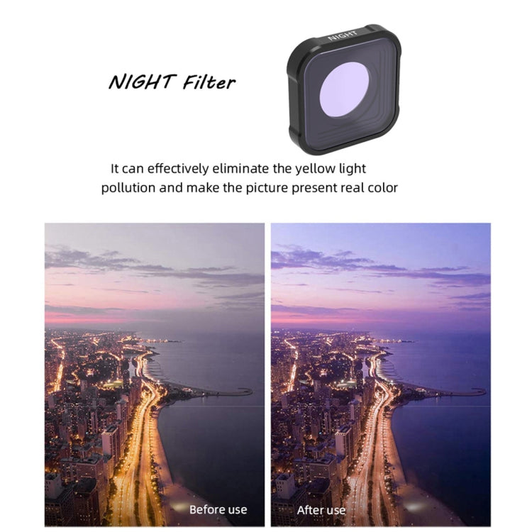 JSR KB Series STAR+CPL+NIGHT+ND8+ND16+ND32 Filtro de lente para GoPro HERO10 Negro / HERO9 Negro, 6-in-1