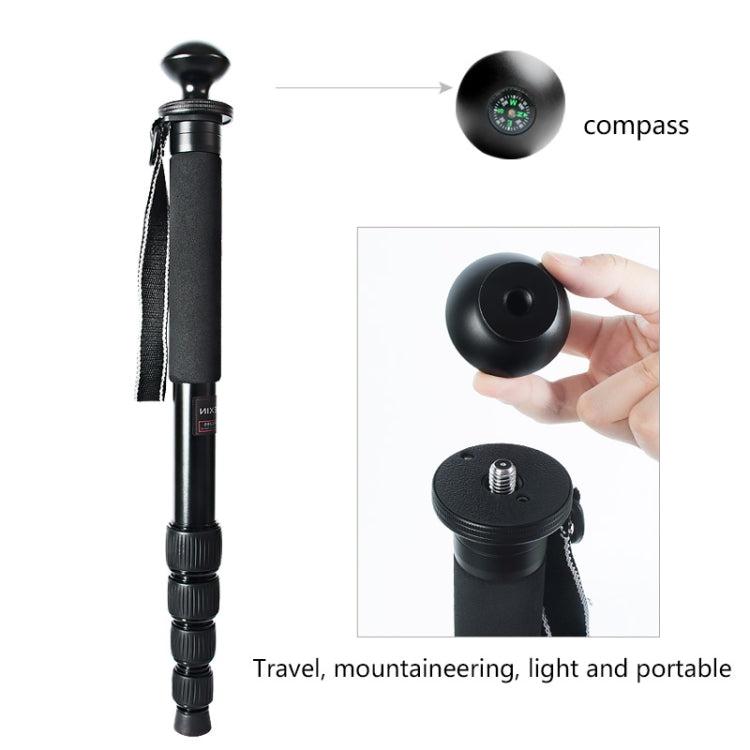 BEXIN MAS285 Soporte monopié de aleación de aluminio para cámara DSLR portátil de viaje al aire libre, MAS285