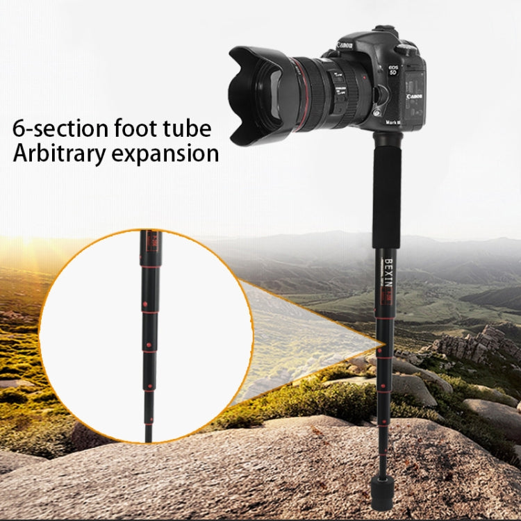 BEXIN P256A Soporte monopié de aleación de aluminio para cámara DSLR portátil de viaje al aire libre, P256A