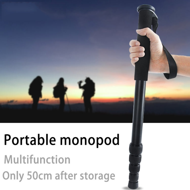 BEXIN P285-A Soporte monopié de aleación de aluminio para cámara DSLR portátil de viaje al aire libre, P285-A