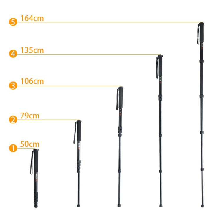 BEXIN P285-A Soporte monopié de aleación de aluminio para cámara DSLR portátil de viaje al aire libre, P285-A