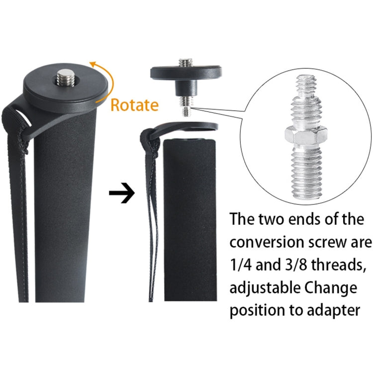 BEXIN P285-A Soporte monopié de aleación de aluminio para cámara DSLR portátil de viaje al aire libre, P285-A