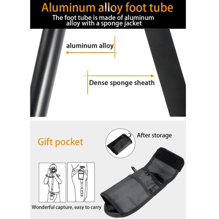 BEXIN P285-A Soporte monopié de aleación de aluminio para cámara DSLR portátil de viaje al aire libre, P285-A