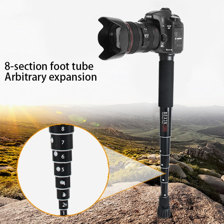 BEXIN P308D Soporte monopié de aleación de aluminio para cámara DSLR portátil de viaje al aire libre, P308D