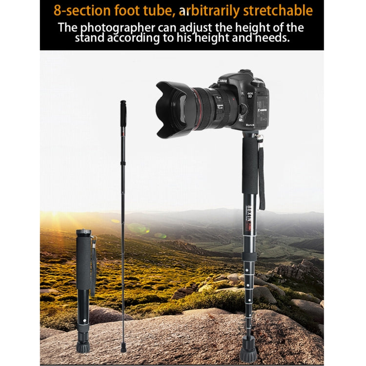 BEXIN P308 Soporte monopié de aleación de aluminio para cámara DSLR portátil de viaje al aire libre, P308