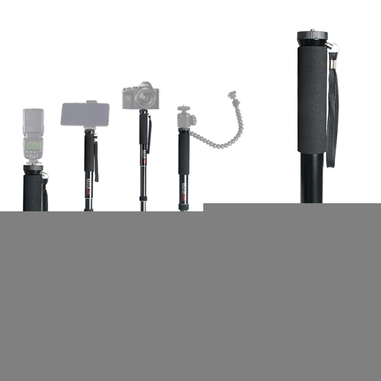 BEXIN P308B Soporte monopié de aleación de aluminio para cámara DSLR portátil de viaje al aire libre, P308B