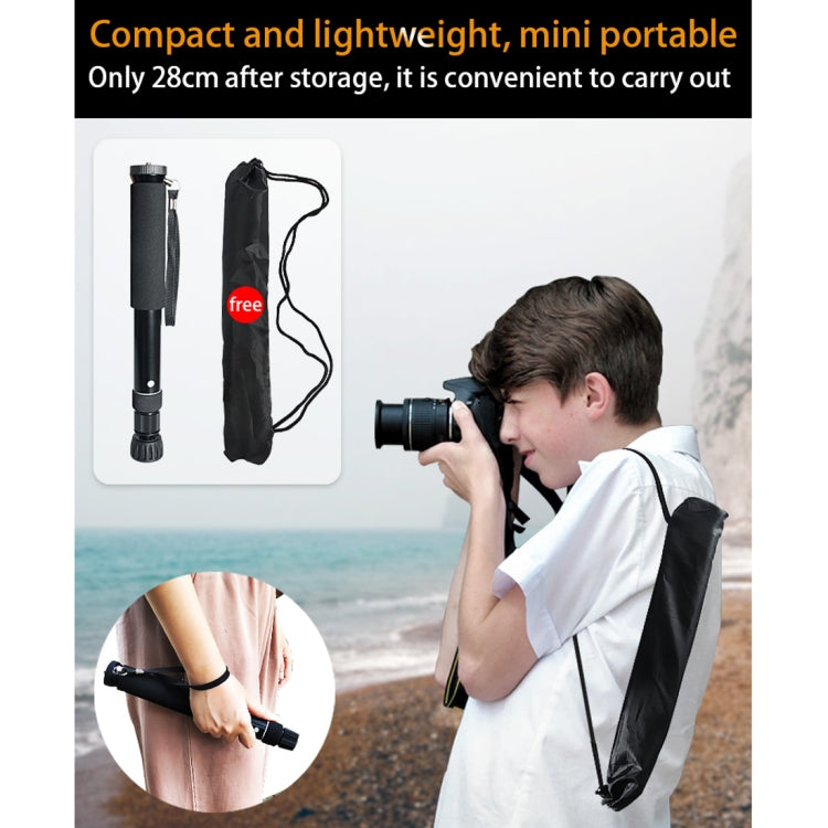 BEXIN P308B Soporte monopié de aleación de aluminio para cámara DSLR portátil de viaje al aire libre, P308B