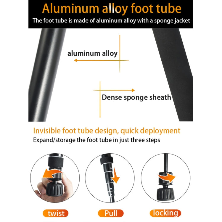 BEXIN P308B Soporte monopié de aleación de aluminio para cámara DSLR portátil de viaje al aire libre, P308B