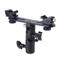 Soporte de flash de zapata doble, Double Hot Bracket