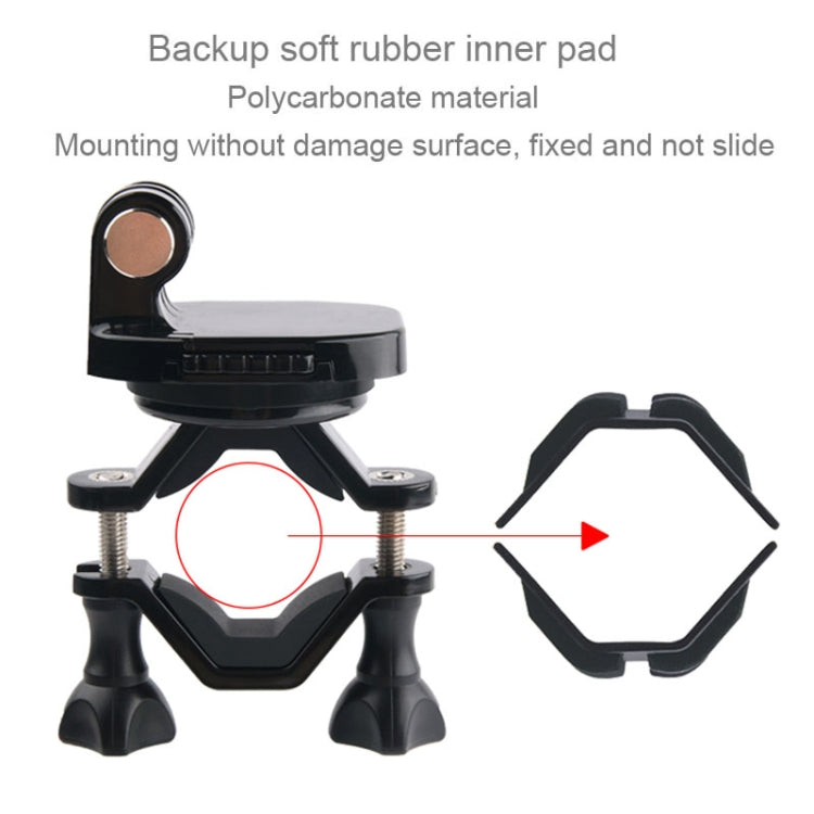 GP433 Soporte para manillar de bicicleta y motocicleta para GoPro Hero11 Black / HERO10 Black /9 Black /8 Black /7/6/5/5 Session /4 Session /4/3+ /3/2/1, DJI Osmo Action y otras cámaras de acción, GP433