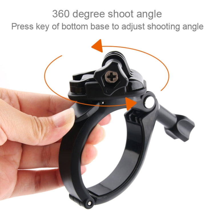 GP434 Soporte de fijación para manillar de bicicleta y motocicleta de gran tamaño para GoPro Hero11 Black / HERO10 Black /9 Black /8 Black /7/6/5/5 Session /4 Session /4/3+ /3/2/1, DJI Osmo Action y otrosCámaras de acción, GP434